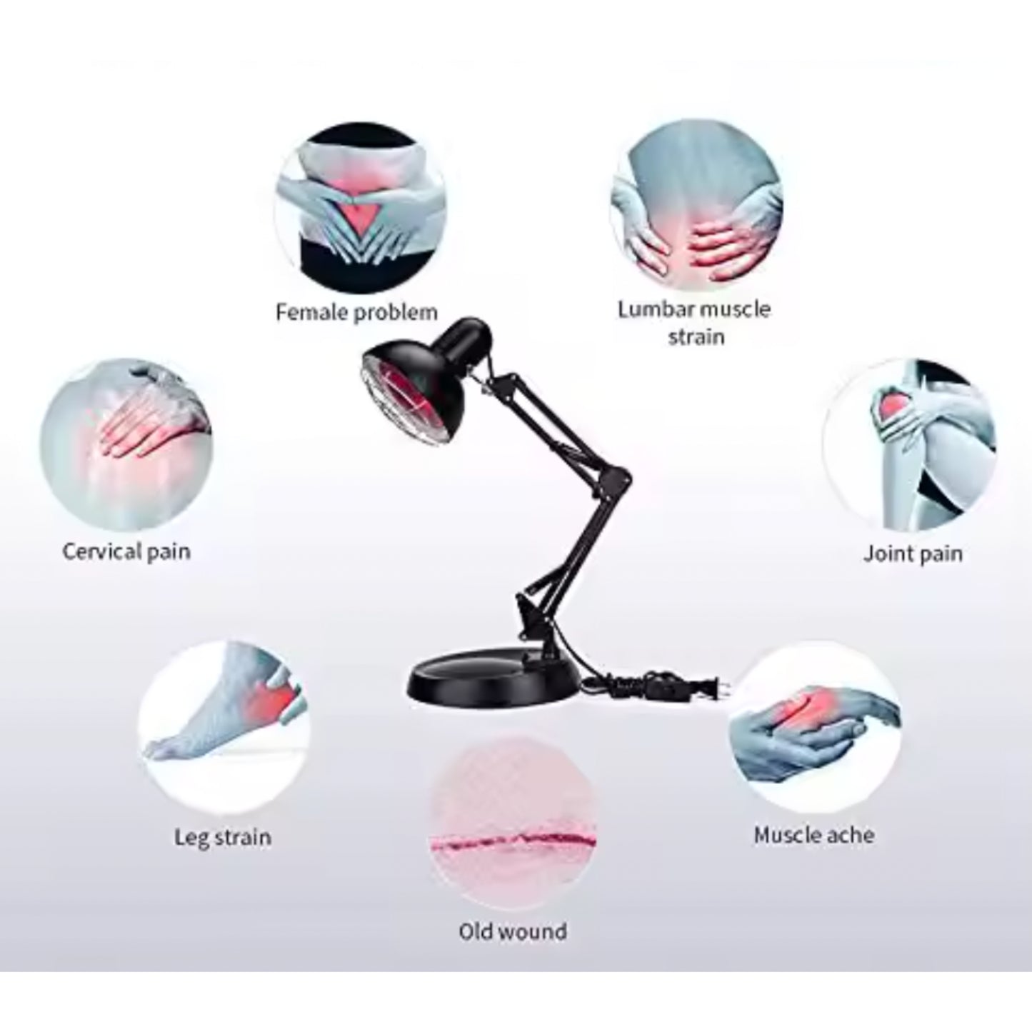 TheraGlow Red Light Therapy Lamp